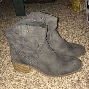 Merona dark gray ankle boots